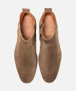 KOST Boots Croûte Velours Taupe Homme