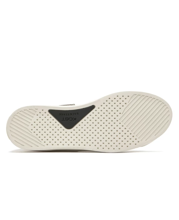 KOST Sneakers Cuir Tannage Végétal Écru-Argent Homme - Image 11