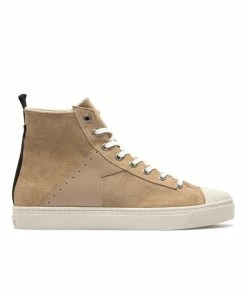 KOST Sneakers Éco-responsable Croûte Velours Beige Femme
