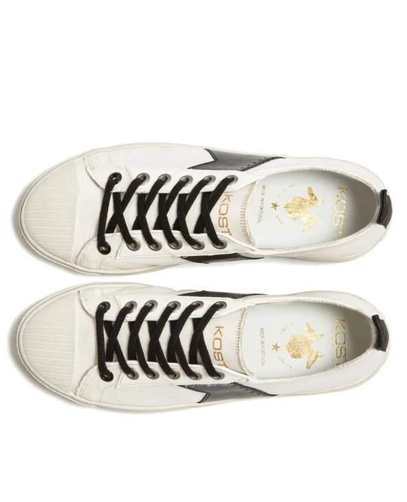 KOST Sneakers Textile 脡cru Et Noir Femme - Image 9