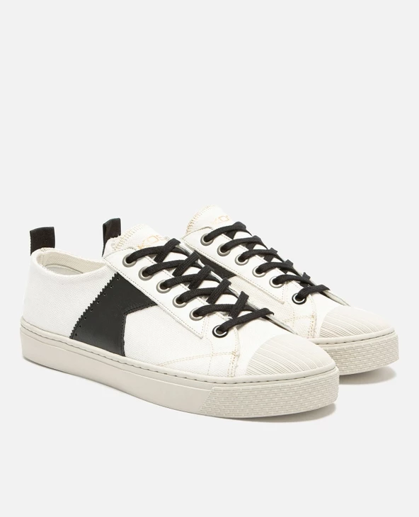KOST Sneakers Textile 脡cru Et Noir Femme - Image 5