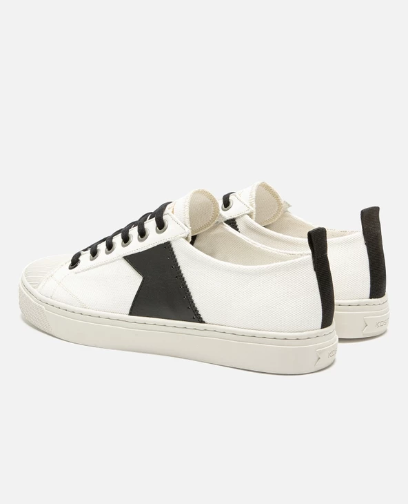 KOST Sneakers Textile 脡cru Et Noir Femme - Image 2