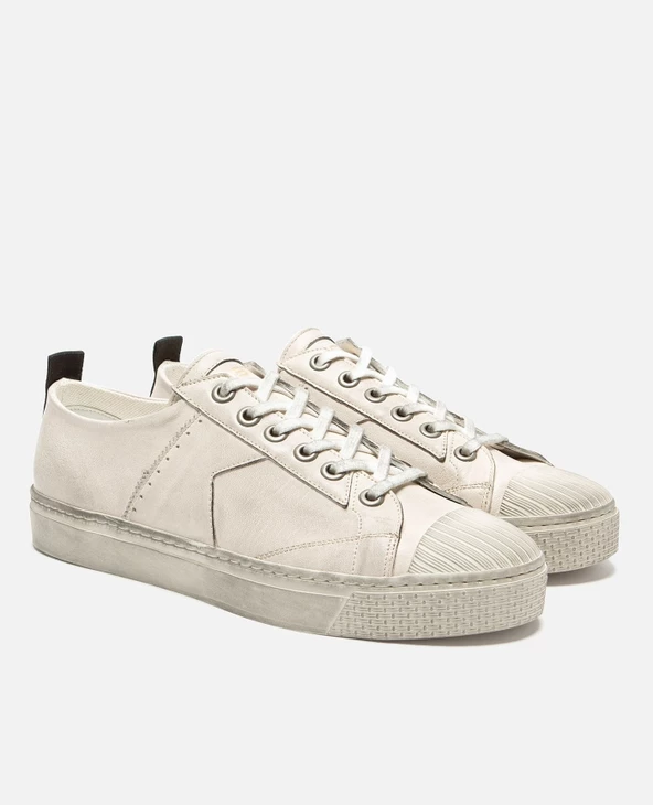 KOST Sneakers Cuir Tannage Végétal Blanc Homme - Image 4