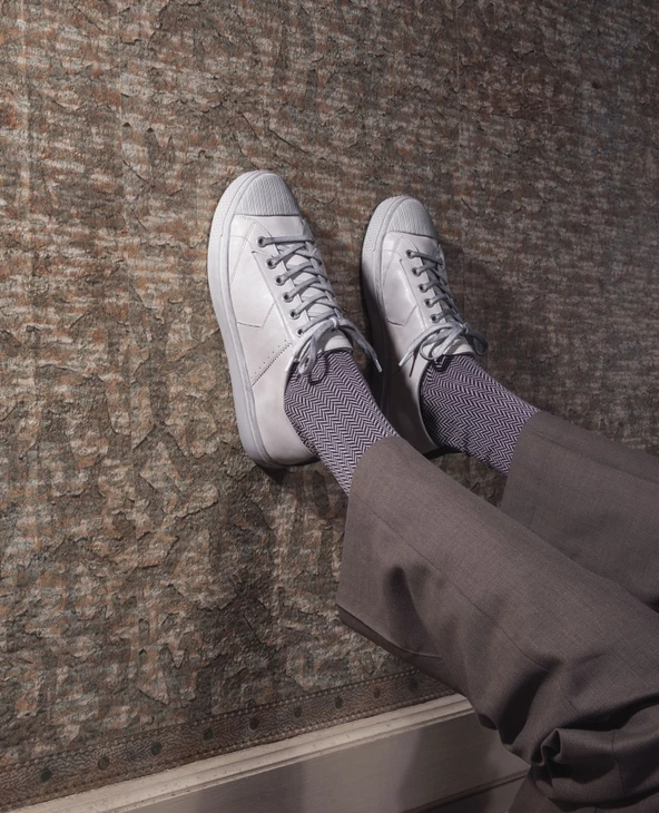 KOST Sneakers Cuir Tannage Végétal Blanc Homme - Image 11