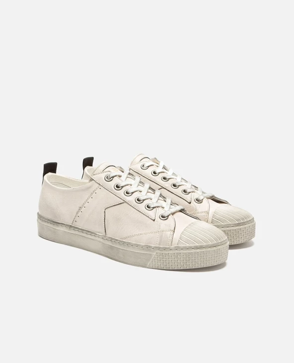 KOST Sneakers Cuir Tannage Végétal Blanc Homme - Image 5