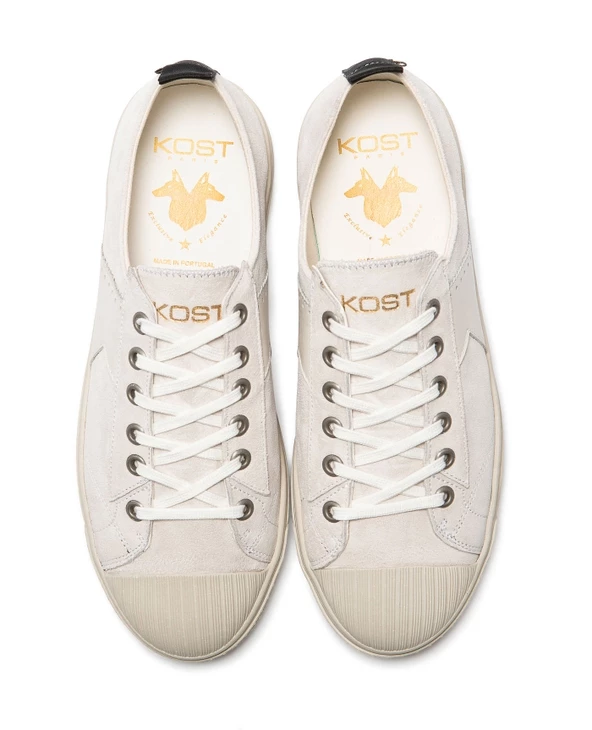 KOST Sneakers 脡co-responsable Cro没te Velours 脡cru Homme - Image 3