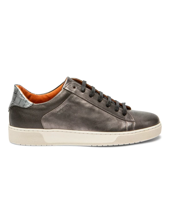KOST Sneakers Cuir Argent Femme - Image 6