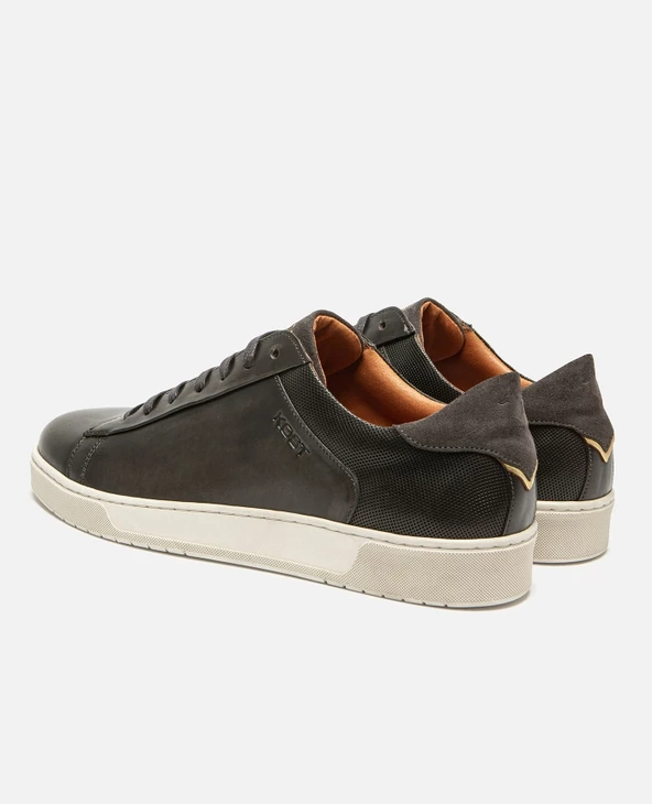 KOST Sneakers Cuir Semelle 脡paisse Gris Homme - Image 4