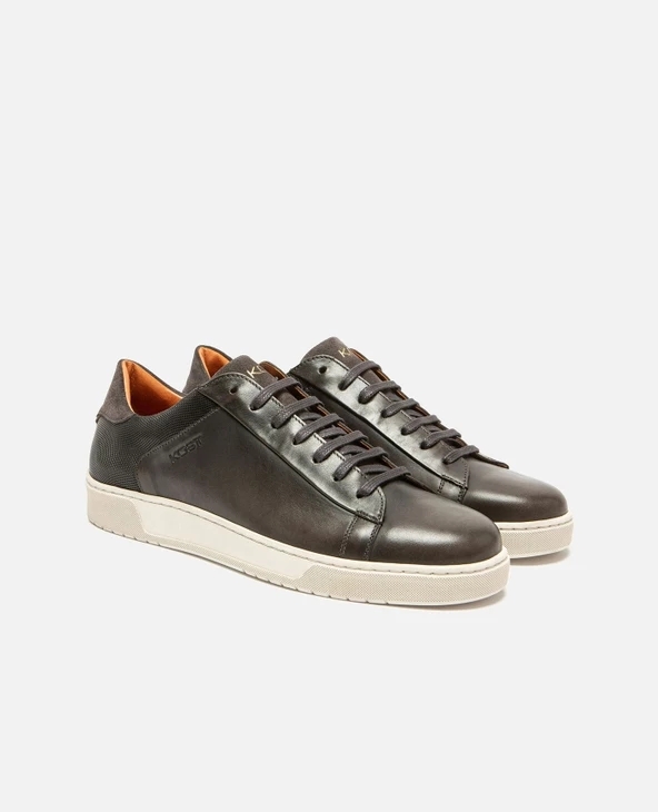 KOST Sneakers Cuir Semelle 脡paisse Gris Homme - Image 6