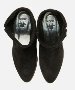 KOST Boots Croûte Velours Noir Femme