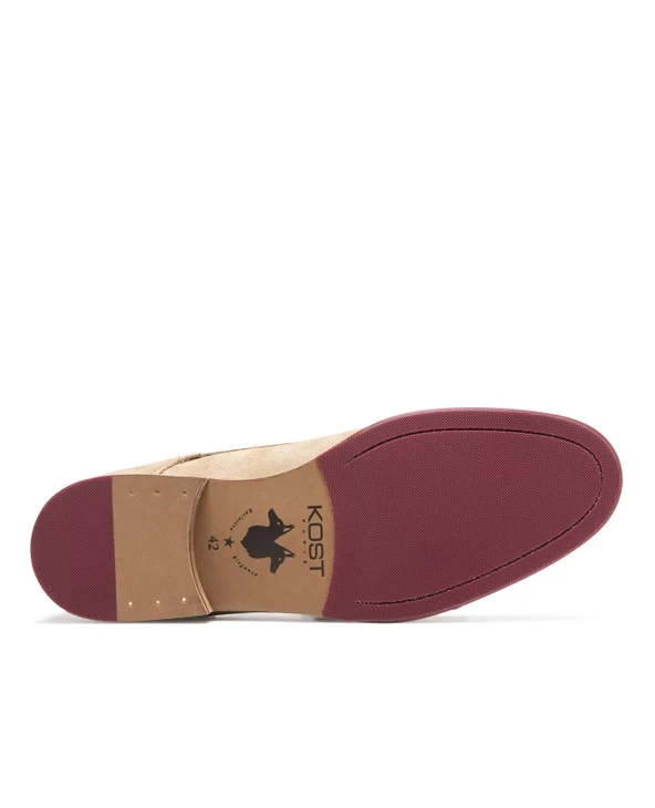 KOST Chukka Boots Made In France Cro没te Velours Beige Homme - Image 5