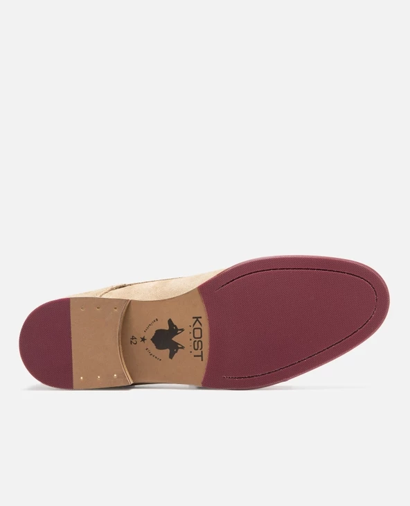 KOST Chukka Boots Made In France Cro没te Velours Beige Homme - Image 10