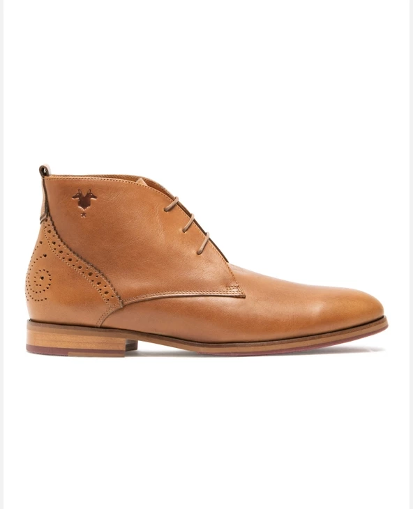 KOST Chukka Boots Made In France Cuir Marron Homme