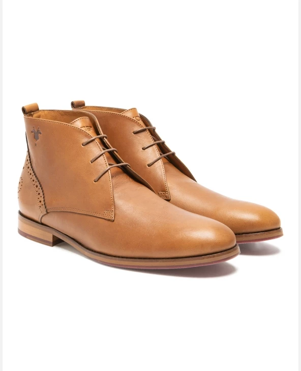 KOST Chukka Boots Made In France Cuir Marron Homme - Image 2