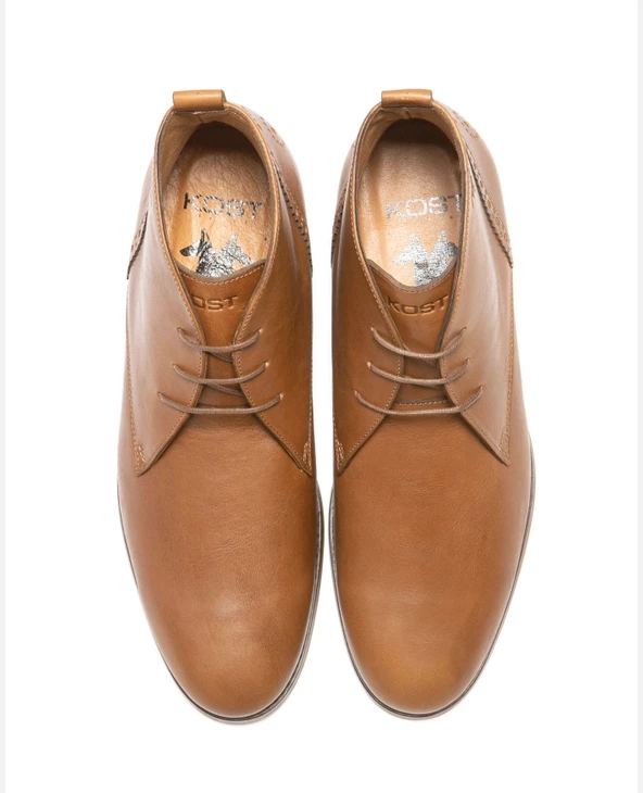 KOST Chukka Boots Made In France Cuir Marron Homme - Image 3