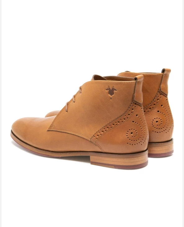 KOST Chukka Boots Made In France Cuir Marron Homme - Image 4