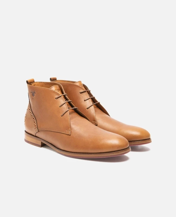KOST Chukka Boots Made In France Cuir Marron Homme - Image 11
