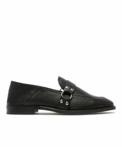 KOST Mules Cuir Tannage Végétal Noir Femme