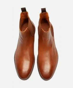 KOST Chelsea Boots Cuir Marron Homme