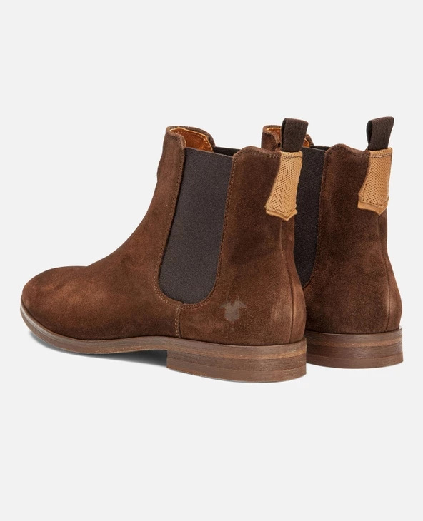 KOST Chelsea Boots Cro没te Velours Marron Homme - Image 2