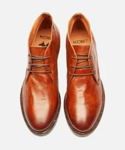 KOST Boots Cuir Marron Homme