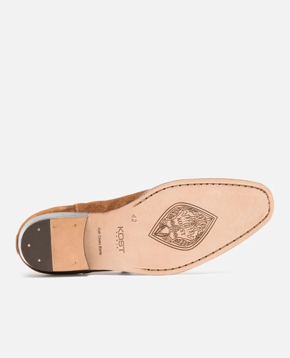 KOST Chelsea Boots 脿 Talons Cro没te Velours Marron Homme - Image 10