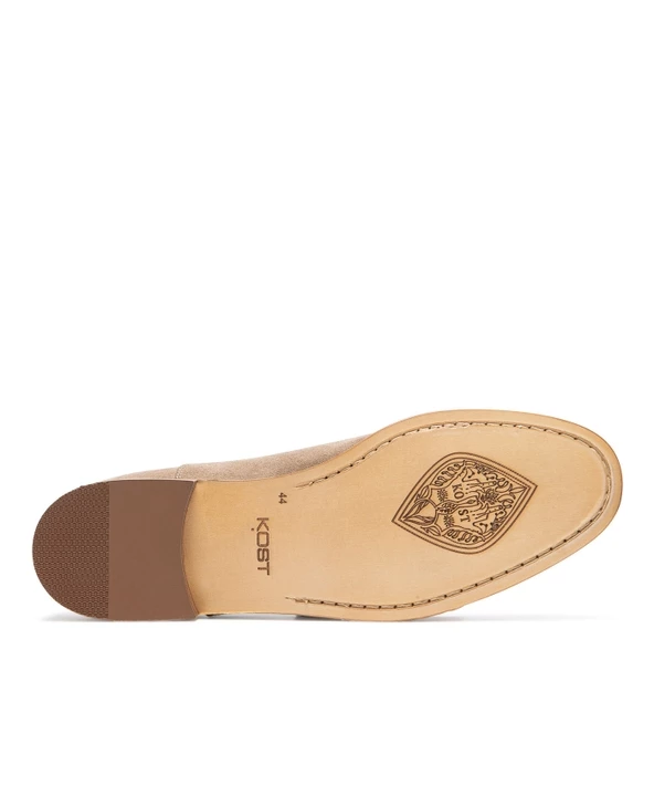 KOST Richelieu Cro没te Velours Beige Homme - Image 5