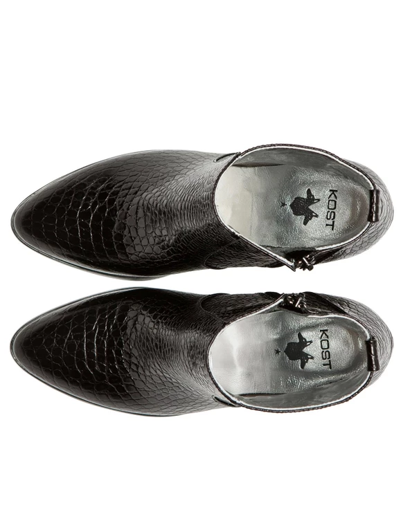 KOST Bottines 脿 Talons Cuir Effet Croco Femme - Image 8