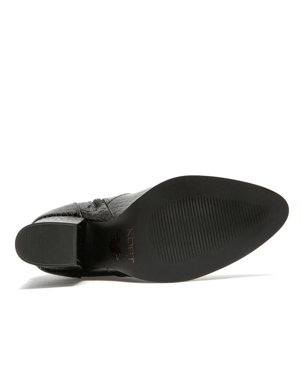 KOST Bottines 脿 Talons Cuir Effet Croco Femme - Image 10