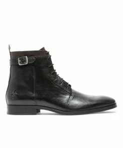 KOST Boots Cuir Tannage Végétal Noir Homme
