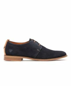 KOST Derbies Cro没te Velours Bleu Homme