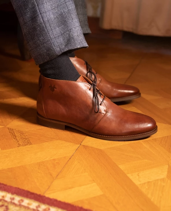KOST Chukka Boots Cuir Marron Homme - Image 10
