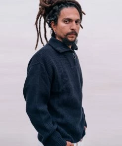 Eat Dust Knit Fly Deck Sweater Navy