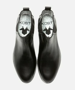 KOST Chelsea Boots Cuir Noir Femme