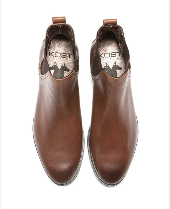 KOST Chelsea Boots Cuir Marron Femme - Image 3