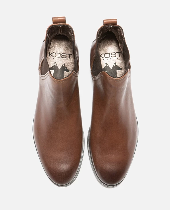 KOST Chelsea Boots Cuir Marron Femme - Image 8