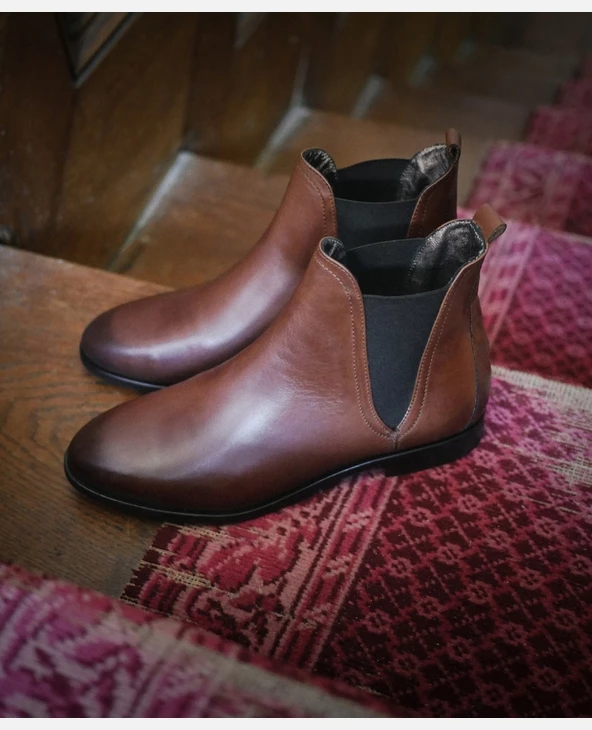 KOST Chelsea Boots Cuir Marron Femme - Image 10