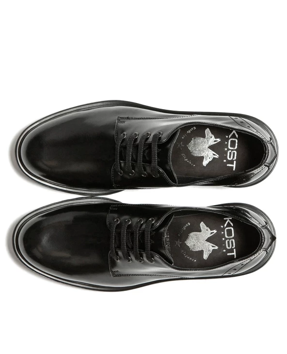 KOST Derbies Cuir Verni Semelle Crantée Femme - Image 9