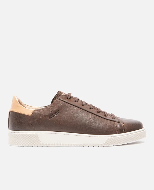 KOST Sneakers Cuir Tannage Végétal Marron Homme - Image 6