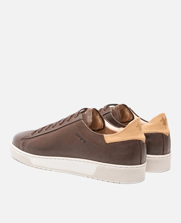 KOST Sneakers Cuir Tannage Végétal Marron Homme - Image 9