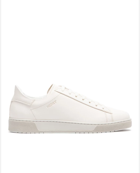 KOST Sneakers Cuir Tannage Végétal Blanc Homme