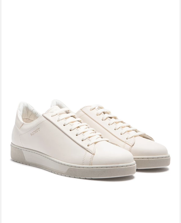 KOST Sneakers Cuir Tannage Végétal Blanc Homme - Image 2