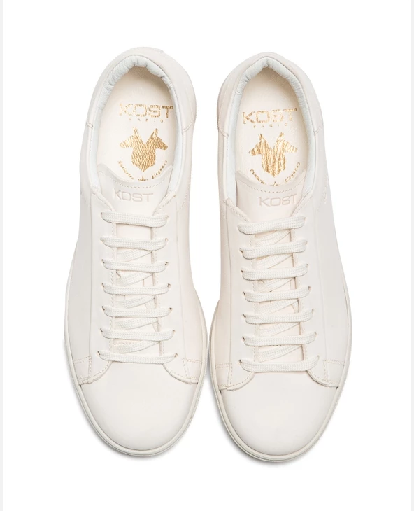 KOST Sneakers Cuir Tannage Végétal Blanc Femme - Image 3