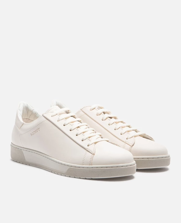 KOST Sneakers Cuir Tannage Végétal Blanc Homme - Image 7