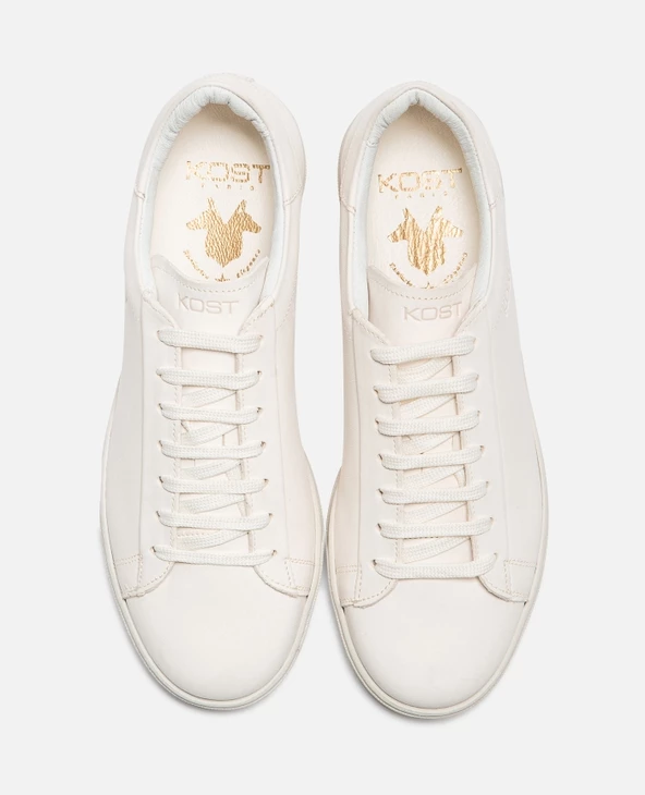 KOST Sneakers Cuir Tannage Végétal Blanc Femme - Image 8