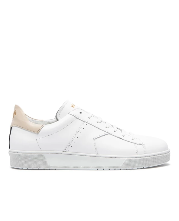 KOST Sneakers 脡co-Responsable Blanches Cuir Homme