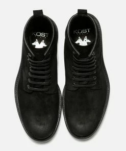 KOST Boots à Lacets Croûte Velours Homme