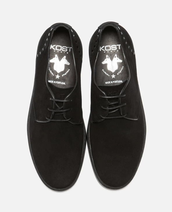 KOST Derbies Cro没te Velours Noir Homme - Image 8