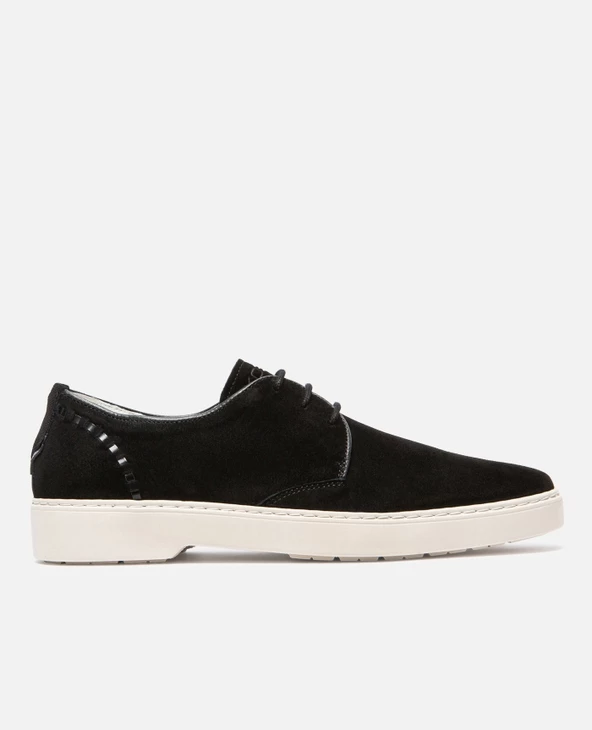 KOST Derbies Cro没te Velours Noir-脡cru Homme - Image 6