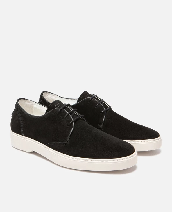 KOST Derbies Cro没te Velours Noir-脡cru Homme - Image 7